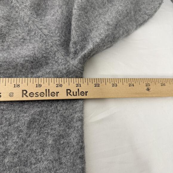 Athleta Sweater Dress Womens Large Gray Cashmere Blend V Neck Long Sleeve - Picture 6 of 7